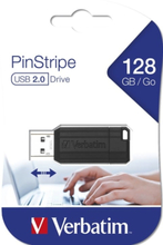 Verbatim PinStripe 128GB USB-sticka USB Type-A 2.0 Svart