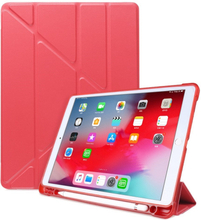iPad 10.2" (2021 / 2020 / 2019) / iPad Pro 10.5 / iPad Air (2019) Cover - Fleksibelt Origami Cover - Rød
