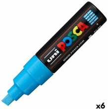 Marker pen/felt-tip pen POSCA PC-8K Light Blue (6 Units)