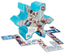 Domino spil Frozen II junior pap blå 28-delt