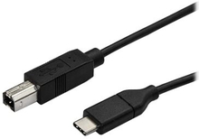 StarTech.com USB2CB3M USB-kaapeli 3 m USB 2.0 USB C USB B Musta