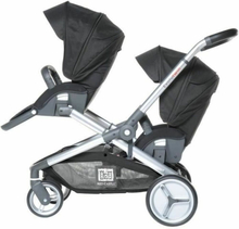 Baby's Pushchair RED CASTLE Evolutwin Black
