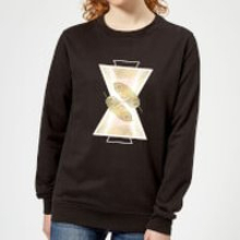 Barlena Feather Women's Sweatshirt - Black - 5XL - Black
