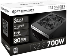 Thermaltake TR2 S 700W - Strømforsyning (intern) - ATX12V 2.3/ EPS12V - 80 PLUS - AC 230 V - 700 Watt - aktiv PFC - Europa - lajittelu - lajittelu