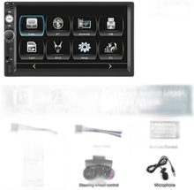 7'' Auton Radio MP5 Soitin, Carplay, Android Auto, Ääniohjaus - Kosketusnäyttö Autoradio & Takakamera
