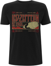 Led Zeppelin Unisex T-Shirt: Zeppelin & Smoke (X-Large)