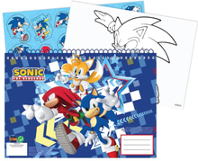 Sonic Sketchbook Notebook A4 Colouring Book With Stickers