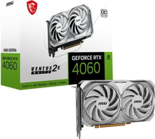 MSI GeForce RTX 4060 Ventus 2X White OC 8GB GDDR6 -näytönohjain MSI GeForce RTX 4060 Ventus 2X White OC 8GB GDDR6-näytönohjain
