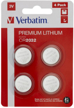 Verbatim - Batteri 4 x CR2032 - Lithium