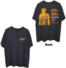 James Bond 007 Unisex T-Shirt: Goldfinger Movie Poster (Back Print) (XX-Large)