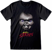 Childs Play Unisex Adult Snitches Get Stitches Chucky T-Shirt