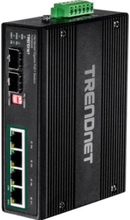 Trendnet TI-PG62B, Hallitsematon, L2, Gigabit Ethernet (10/100/1000), Täysin kaksipuolinen, Power over Ethernet -tuki, Seinäkiinnitteinen