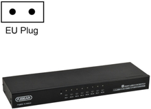 FJGEAR FJ-810UK 8 In 1 Out Computer Host VGA To KVM Switcher With Desktop Switch, EU Plug(Black)