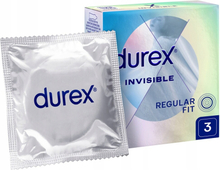 Durex Invisible kondomit lisäämään läheisyyttä, 3 kpl, ohut