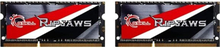 G.Skill Ripjaws F3-1600C9D-16GRSL - DDR3L - sarja - 16 GB: 2 x 8 GB - SO DIMM 204-PIN - 1600 MHz / PC3-12800 - CL9 - 1,35 V - puskuroimaton - ei-ECC