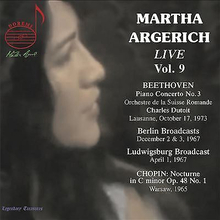Martha Argerich; Orchestre de la Suisse : Martha Argerich, Vol. 9: Beethoven,