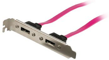 Valueline SATA 3 Gb / s Kabel Internal 2x SATA 7-Pin Hona - 2x SATA 7-Pin Fäste 0.50 m Röd