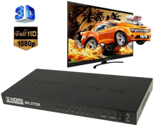 V1.4 Full HD 1080P 1 x 8 HDMI Amplifier Splitter, Support 3D(Black)