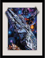 Star Wars Breakout Millennium Falcon Framed Poster