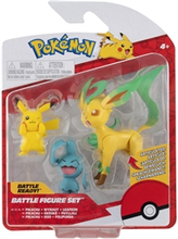 Pokémon Figures 3-P (Pikachu, Wyanaut, Leafeon)