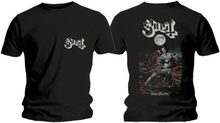 Ghost Unisex Tee: Dance Macabre Cover & Logo (Back Print) (X-Large)