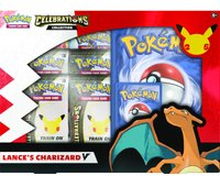 Pokémon TCG: Celebrations V Box - Lance's Charizard V & Dark Sylveon V (25th Anniversary)