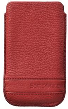 SAMSONITE Mobile Bag Classic Leather Large Red