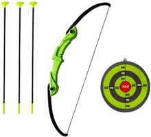Bow with arrows and target