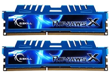 G.Skill Ripjaws-X - DDR3 - sarja - 16 Gt: 2 x 8 Gt - DIMM 240-nastainen - 2400 MHz / PC3-19200 - CL11 - 1,65 V - puskuroimaton - ei-ECC - puskuroimat