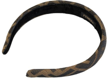 Pre-owned Fendi Zucca Headband Brown