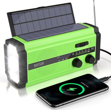 Solar Handvevs Radio Crank Radio AM/FM USB -hätäradio Powerbank 5000mAh