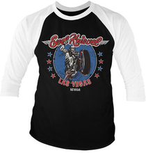 Evel Knievel In Las Vegas Baseball 3/4 Sleeve Tee, Long Sleeve T-Shirt