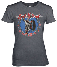 Evel Knievel In Las Vegas Girly Tee, T-Shirt