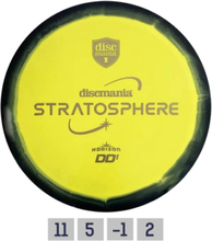 Discgolf DISCMANIA Fairway Driver S-LINE Horizon DD1 STRATOSPHERE 11/5/-1/2 Black/Yellow