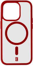Cellularline Pop Mag, Suojus, Apple, iPhone 15 Pro, 15,5 cm (6.1"), Punainen, Läpinäkyvä