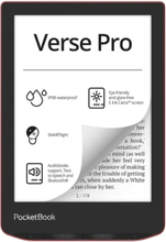 PocketBook Verse PRO - e-kirjojen lukulaite - Linux 3.10.65 - 16 GB - 6" 16 harmaasävyistä (4-bittistä) E Ink Carta (1072 x 1448) - kosketusnäyttö -