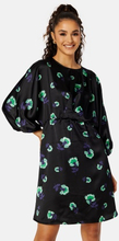 Object Collectors Item Agafia 3/4 Dress Black AOP:Fern green 38