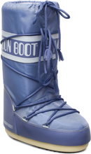 Mb Moon Boot Nylon Vinterstøvletter Med Snøring Blå Moon Boot*Betinget Tilbud