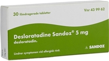 Desloratadine Sandoz 5 mg (Läkemedel) 30 tabletter
