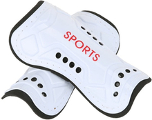 2 Pairs Football Shin Pads Professional Game Training Sports Knee Pads, Color: HTB02 White S