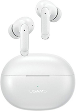 USAMS Bluetooth 5.3 TWS X-Don Series Dual mic ENC wireless headphones white/white BHUXD02 (USAMS-XD18)