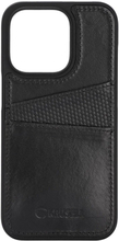 Krusell iPhone 14 Pro Max Kuori Leather CardCover Musta