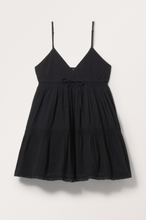 Short Mini Cotton Dress - Black