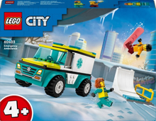 LEGO City Great Vehicles 60403 - Ambulanssi ja lumilautailija