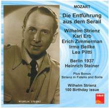 Die Entfuhrung Aus Dem Serail (Strienz, Piltti) CD 2 discs (2005)