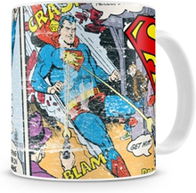 Superman Distressed Comic Strip Coffee Mug, Accessories