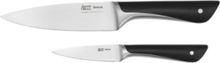 Jamie Oliver Knife Set 2Pcs Home Kitchen Knives & Accessories Knife Sets Svart Jamie Oliver Tefal*Betinget Tilbud