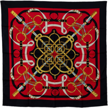 Pre-owned Hermes Eperon d'Or Silk Scarf Red