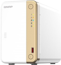 QNAP TS-262, NAS, Tower, Intel® Celeron®, N4505, Kulta, Valkoinen