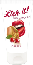 Lick it! Erotic Massage Gel-Kirsebær